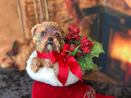 KATHERINE'S COLLECTION PUPPY IN SANTA BOOT