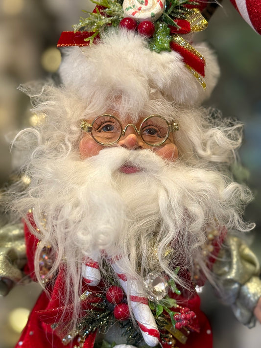 MARK ROBERTS - Small North Pole Candy Cane Elf 51-64128
