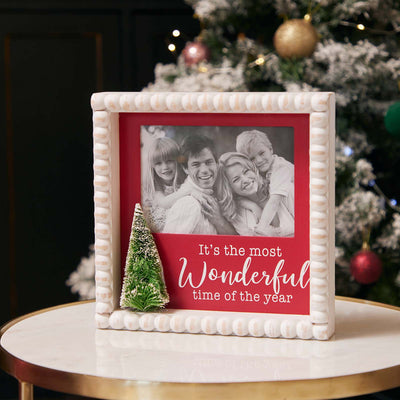 WOODEN PICTURE FRAME WITH TREES MOST WONDERFUL TIME JX6183