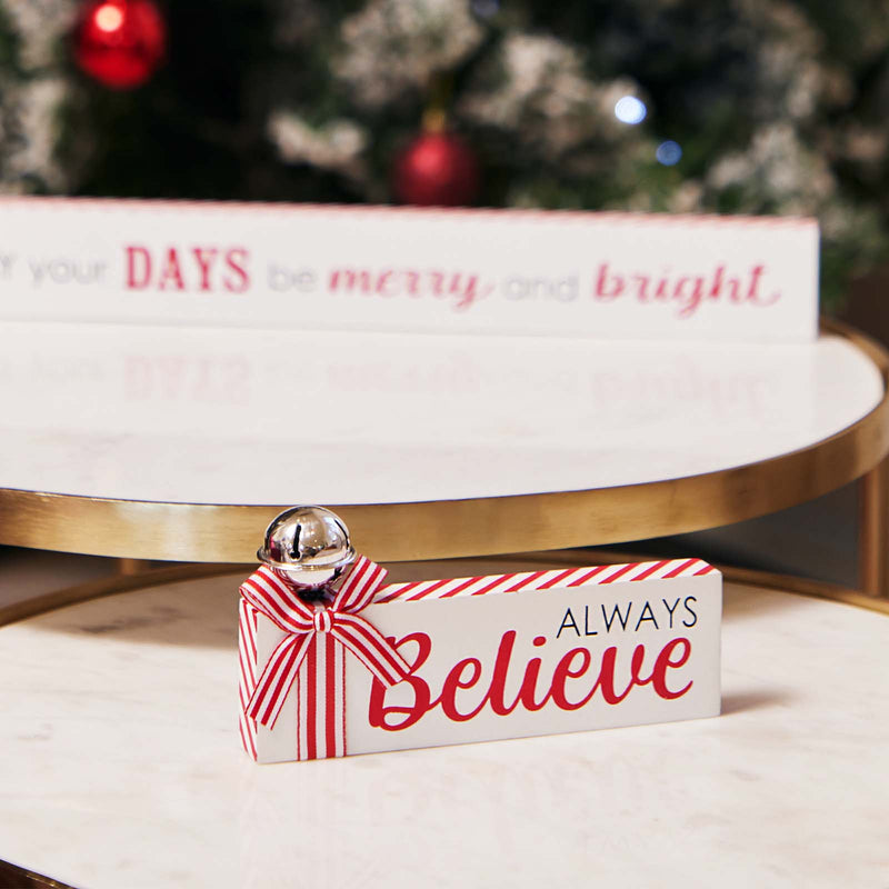 ALWAYS BELIEVE SIGN WITH BELL JX6319