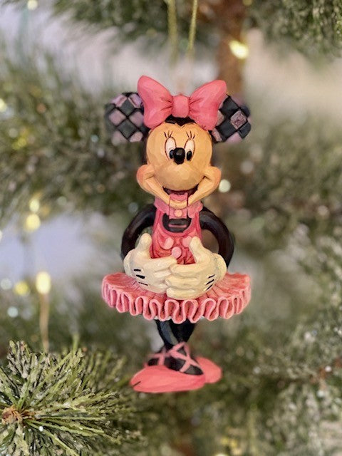 DISNEY TRADITIONS 9CM MINNIE NUTCRACKER HANGING ORNAMENT A29382
