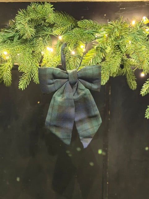 BLACKWATCH TARTAN SMALL HANGING BOW SM-4796