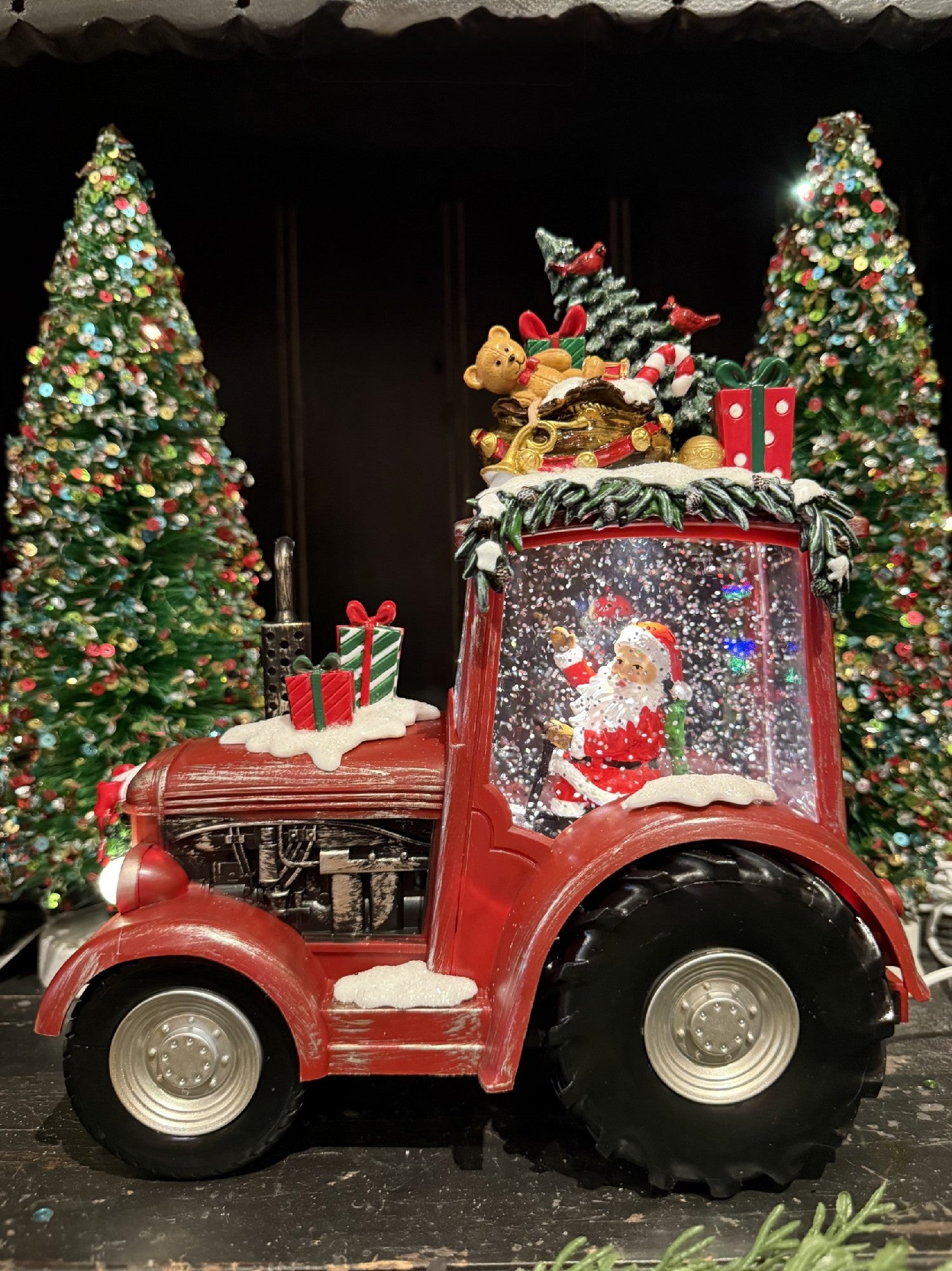 GLITTER LANTERN - Festive Tractor Red 69A