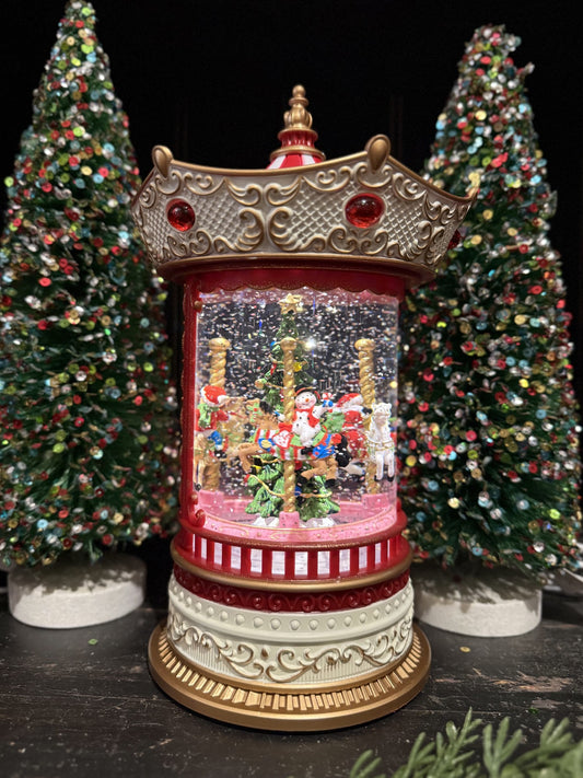GLITTER LANTERN - Merry Go Round White 401
