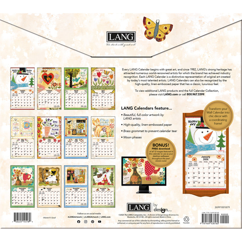 LANG CALENDAR 2026 - SIMPLE LIFE