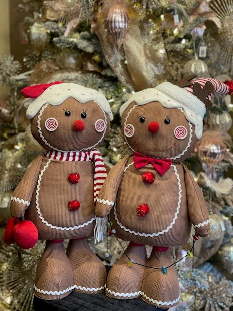MRS GINGERBREAD WITH CHERRY EXTENDABLE LEG 90CM AD02-2 – Making Spirits ...