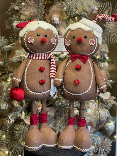 MRS GINGERBREAD WITH CHERRY EXTENDABLE LEG 90CM AD02-2