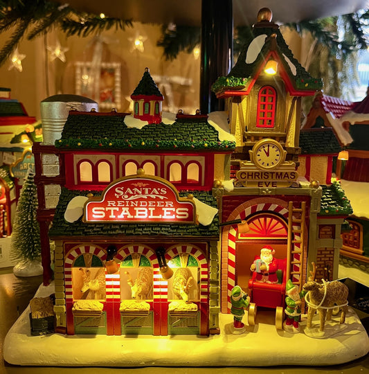 LEMAX VILLAGE - SANTA'S REINDEER STABLES 25926