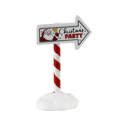 LEMAX VILLAGE - CHRISTMAS PARTY SIGN 34093