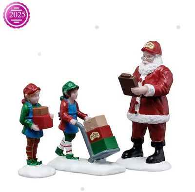 LEMAX VILLAGE - READY FOR SHIPPING SANTA & ELVES 52526