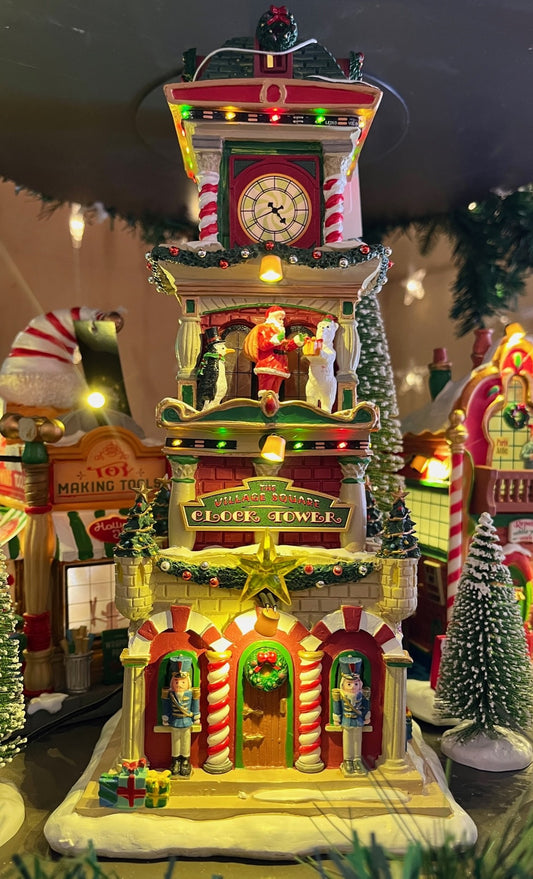 LEMAX VILLAGE - THE VILLAGE SQUARE CLOCK TOWER 55320