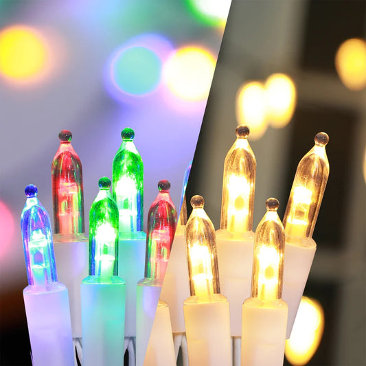 300 LED MINI DUAL COLOUR CLEAR CABLE LIGHTS LLDUL300W