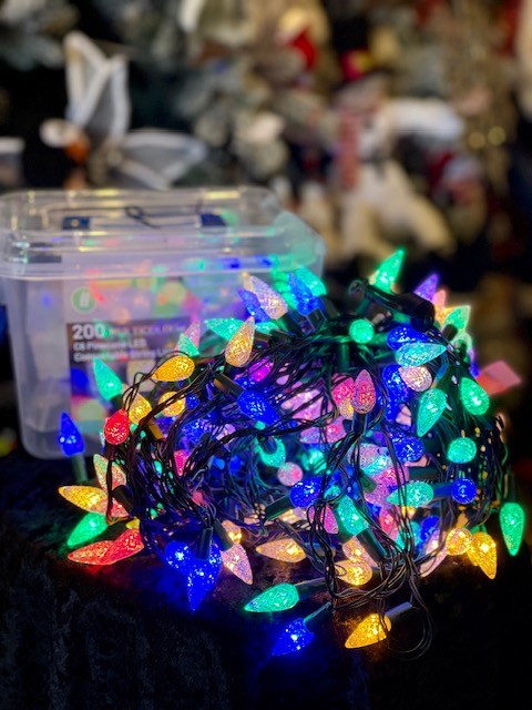 C6 PINECONE LED MULTICOLOUR CONNECTABLE STRING LIGHTS