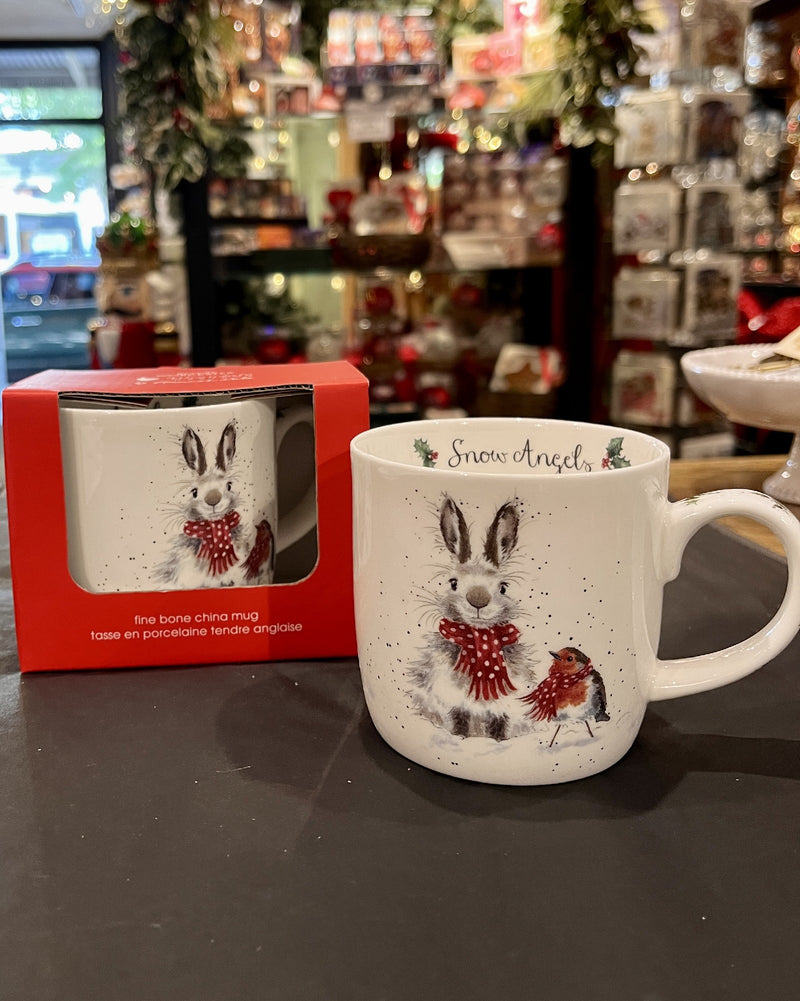 WRENDALE SNOW ANGEL (RABBIT) MUG 