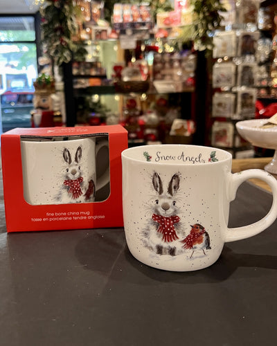 WRENDALE SNOW ANGEL (RABBIT) MUG 