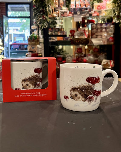 WRENDALE HOME FOR CHRISTMAS (PORCUPINE) MUG