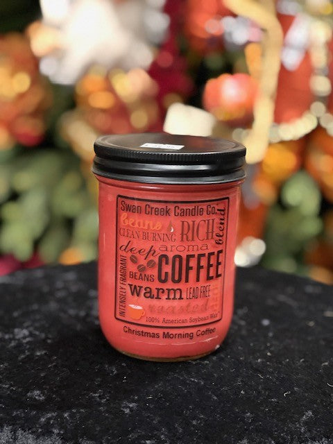 CHRISTMAS MORNING COFFEE PANTRY JAR CANDLE