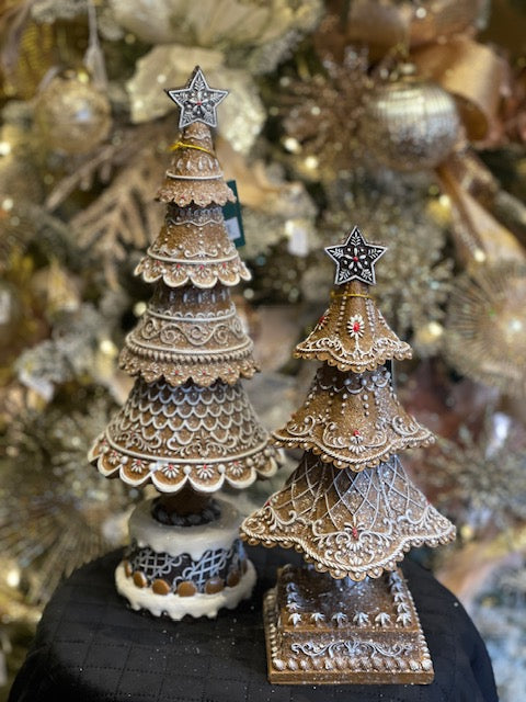 GINGERBREAD TIERED TREE 42CM RS01-10