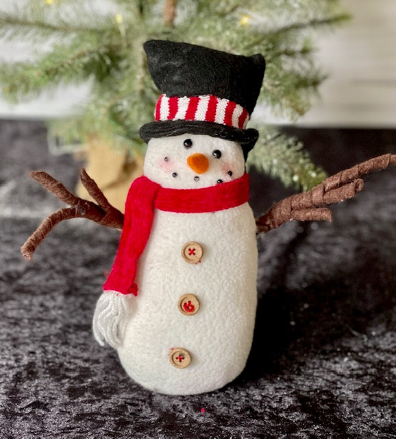 SNOWMAN WITH BLACK HAT AD068
