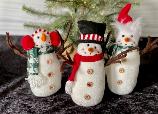 SNOWMAN WITH EAR MUFFS AD069