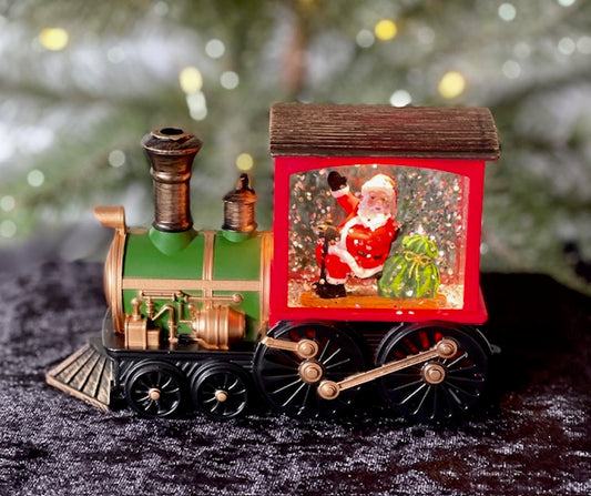 LED SNOWGLOBE - TRAIN WITH SANTA MJ002