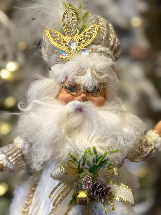 MARK ROBERTS - Small North Pole White Christmas Elf 51-64152