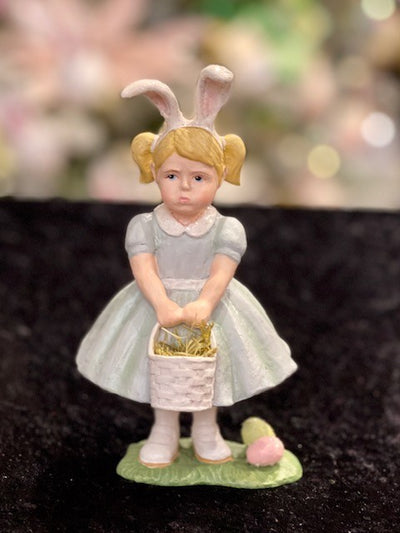 BETHANY LOWE POUTING EASTER GIRL WITH BASKET TD9009