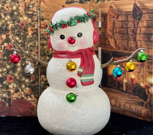 BETHANY LOWE LARGE SNOWMAN WITH BAUBLES TJ9505