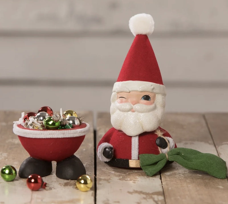 BETHANY LOWE BOBBLE HEAD SANTA CONTAINER TL0238