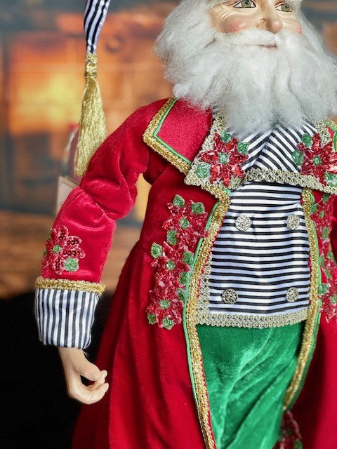 KATHERINE'S COLLECTION MERRY & BRIGHT 24" SANTA SAM-YULE TANNENBAUM 