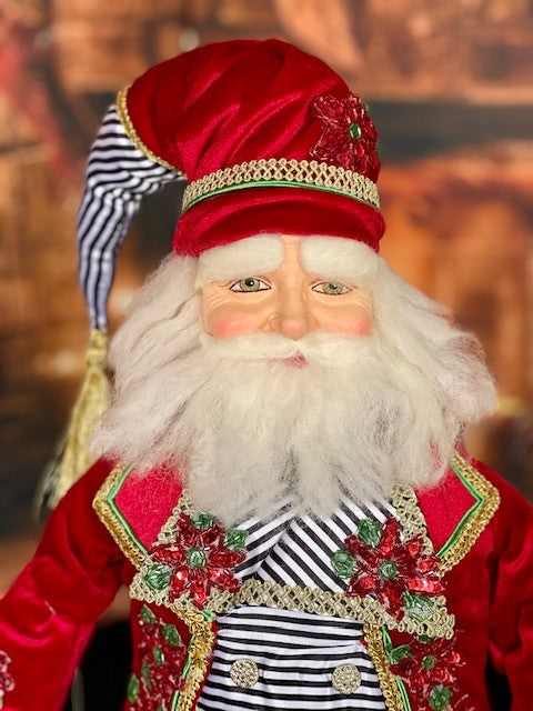 KATHERINE'S COLLECTION MERRY & BRIGHT 24" SANTA SAM-YULE TANNENBAUM 