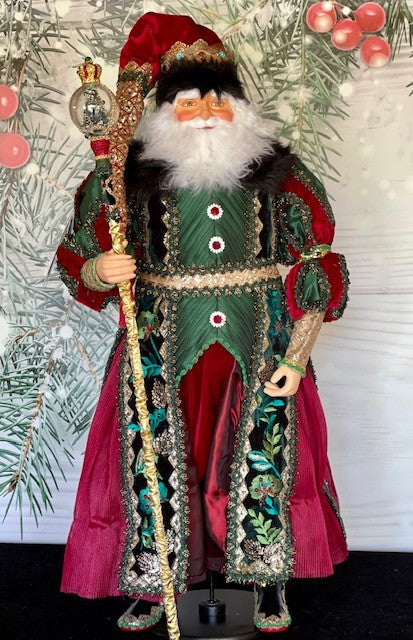 KATHERINE'S GLORIOUS TIDINGS 32IN SANTA KINGSTON TIDINGS DOLL 28-128164