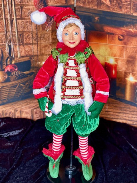 KATHERINE'S COLLECTION SANTA CLAUS IS COMING TO TOWN - 26" NICE DOLL