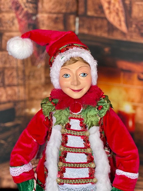 KATHERINE'S COLLECTION SANTA CLAUS IS COMING TO TOWN - 26" NICE DOLL
