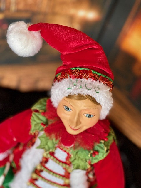 KATHERINE'S COLLECTION SANTA CLAUS IS COMING TO TOWN - 26" NICE DOLL