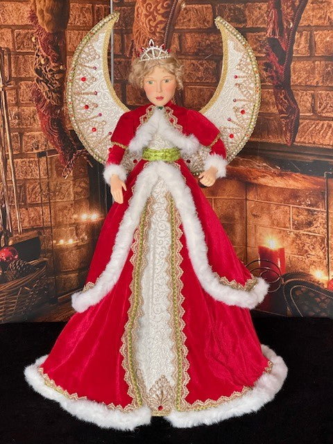 KATHERINE'S COLLECTION - 28IN ALL THE TRIMMINGS ANGEL TABLETOP 28-228575