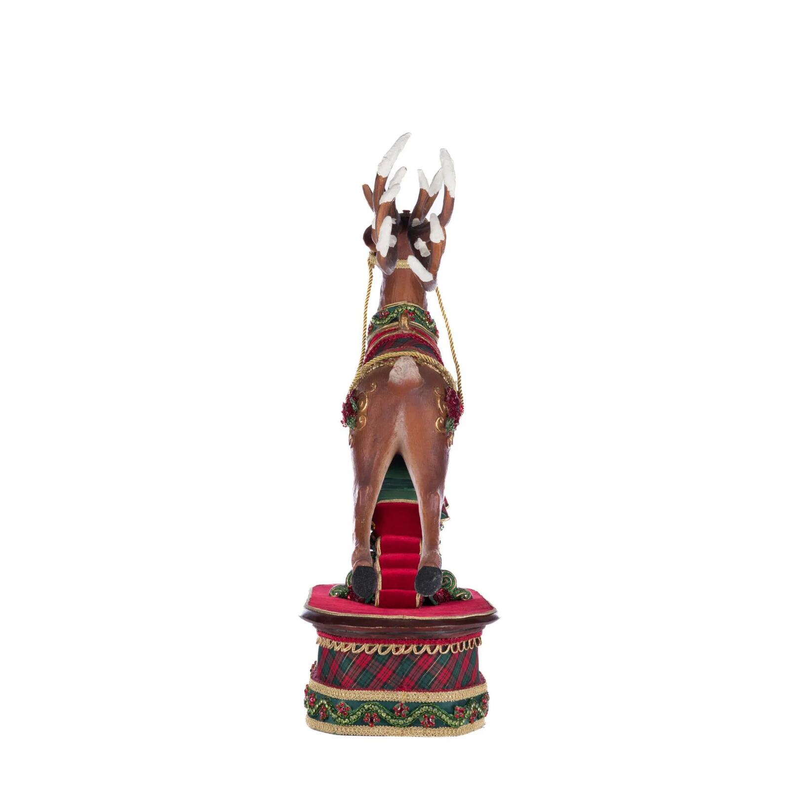KATHERINE'S COLLECTION - HOLIDAY MAGIC REINDEER ON BASE 28-428335