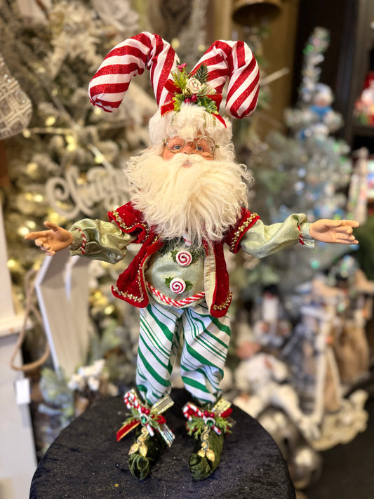 MARK ROBERTS - Medium North Pole Candy Cane Elf 51-64130