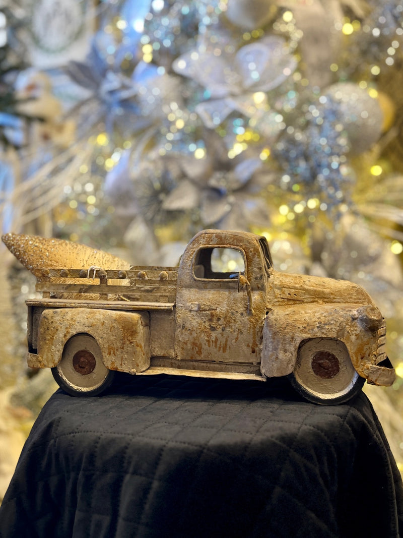 RAGON HOUSE RUSTIC 16 INCH WHITE TRUCK H185047