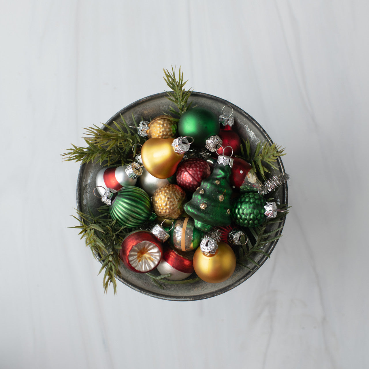 RAGON HOUSE SET OF 24 MINI GLASS ORNAMENTS WS202431