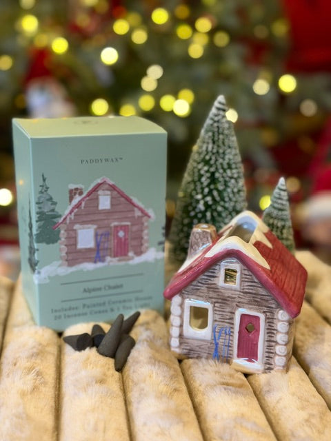 ALPINE CHALET CERAMIC HOUSE WITH INCENSE CONES IN0027AU