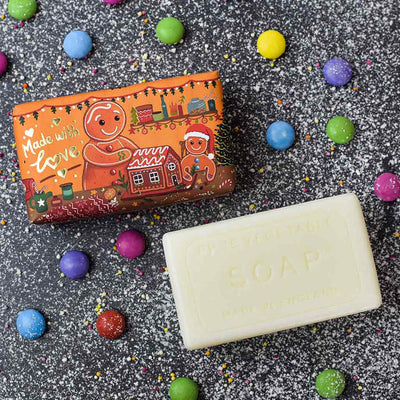 GINGERBREAD MEN CHRISTMAS SOAP BAR