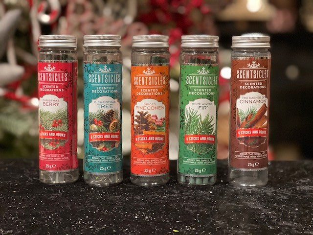 SCENTSICLES CINNAMON SCENTED CHRISTMAS TREE DECORATIONS