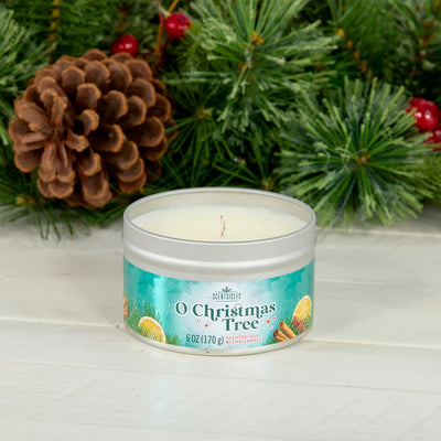 SCENTSICLE CANDLE TIN - O CHRISTMAS TREE