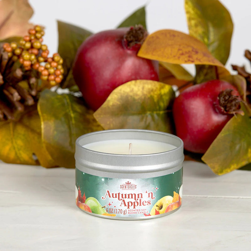 SCENTSICLE CANDLE TIN - AUTUMN N APPLES