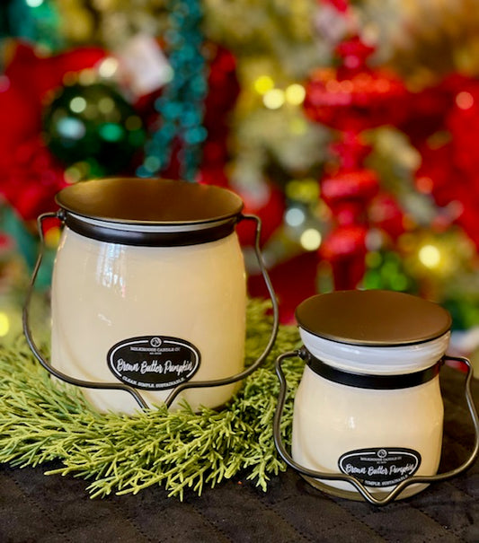 MILKHOUSE CANDLES BUTTER JAR MEDIUM - BROWN BUTTER PUMPKIN