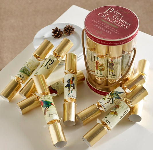 12 DAYS OF CHRISTMAS BARREL OF 12 CHRISTMAS CRACKERS 24394RR