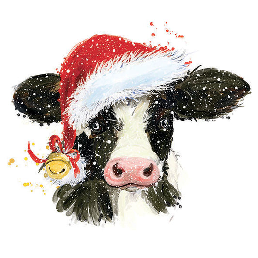 CHRISTMAS COW BELL 20 PACK LUNCHEON NAPKINS 33319210
