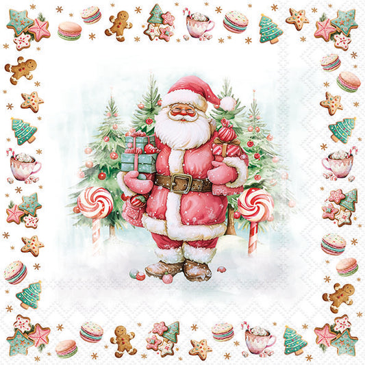 SANTA SWEETS 20 PACK LUNCHEON NAPKINS 33319970