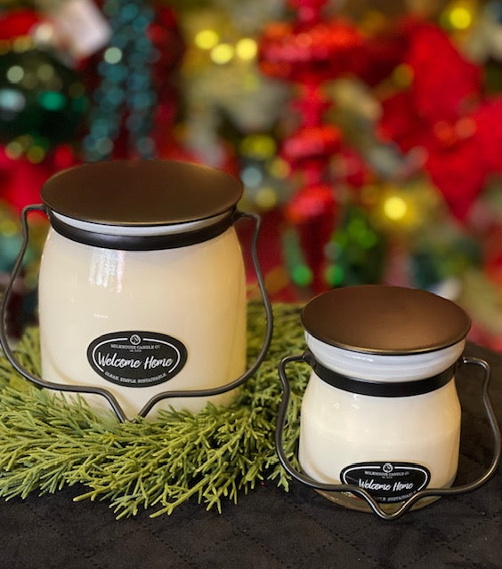 MILKHOUSE CANDLES BUTTER JAR MEDIUM - WELCOME HOME